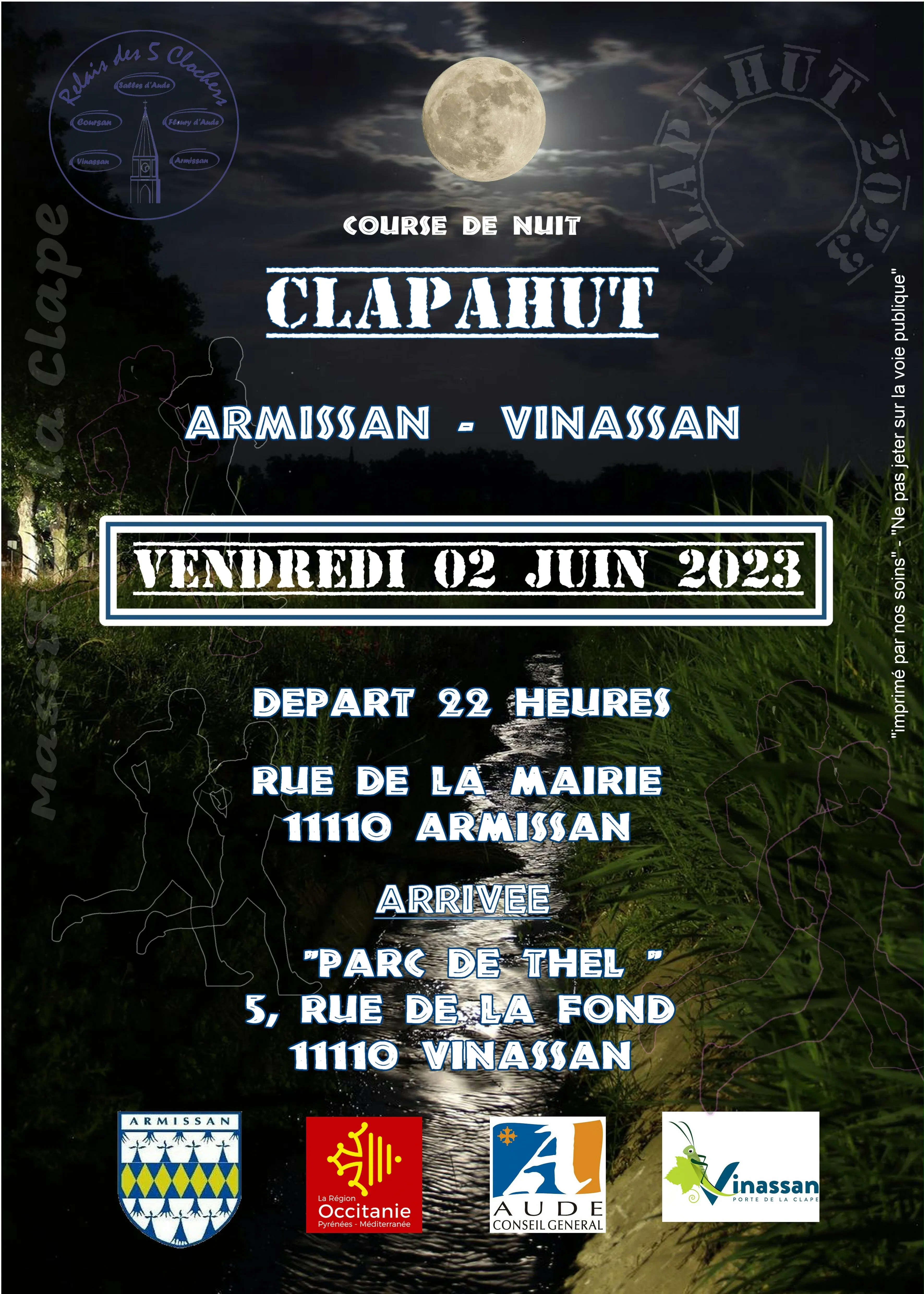 Clapahut de nuit 2025 Inscription Résultats
