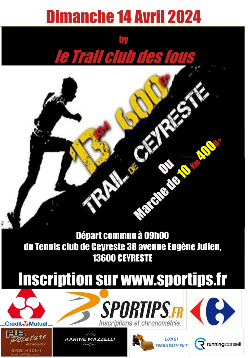 Trail de Ceyreste 2025 Inscription Résultats