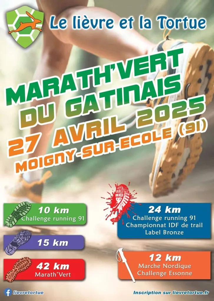 Le Lièvre et la Tortue – Marath Vert du Gâtinais 2025 Inscription Résultats