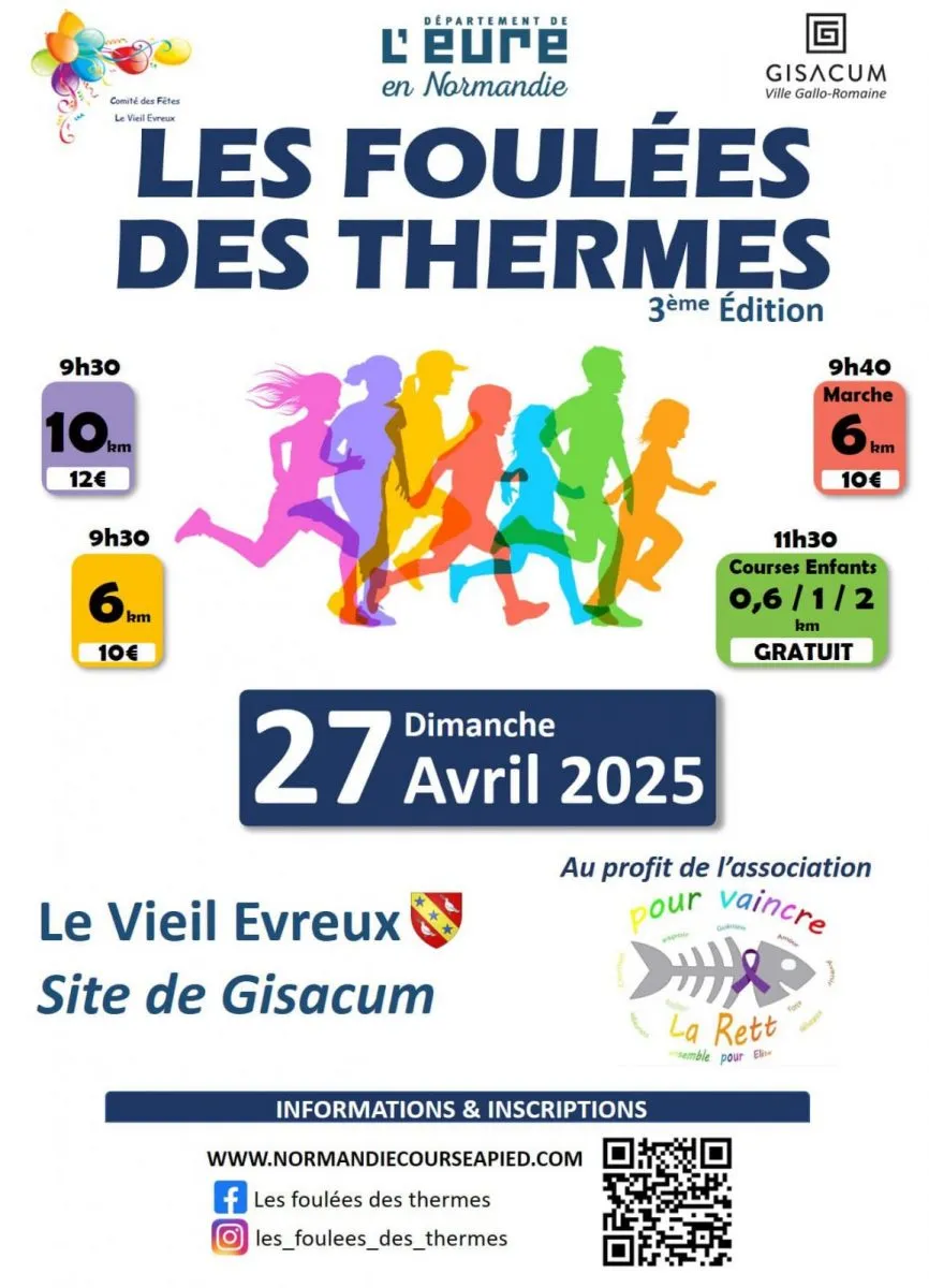 Foulées des Thermes – Le Vieil Evreux 2025 Inscription Résultats