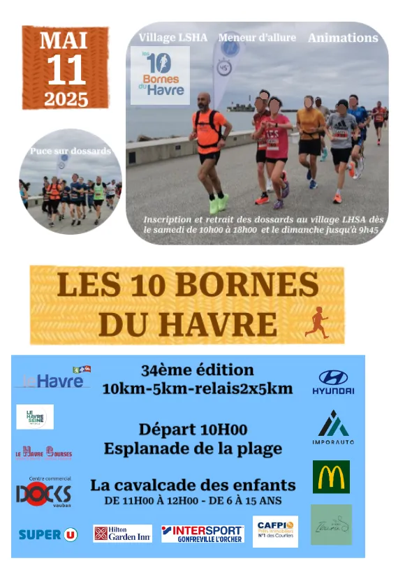 Les 10 bornes du Havre 2025 Inscription Résultats
